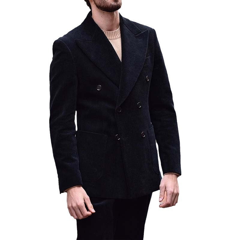 Casual Fashion Solid Color Jacket Men's Top