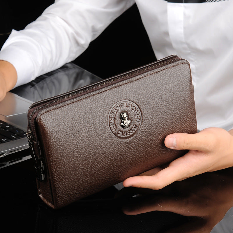Men's Business Casual Clutch New Soft Leather Clutch